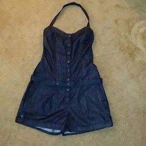 7 for all Mankind Dark Blue Romper